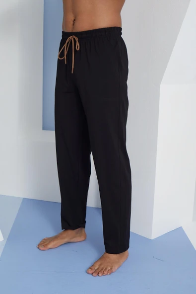 Kly 120 Büyük Beden Erkek Likralı Tek Penye Pijama Alt - 4