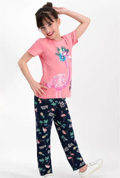 Roly Poly 1769 Kısa Kollu Kız Çocuk Pijama Takımı - 3