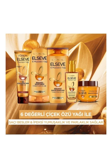 Elseve L'oréal Paris Mucizevi Yağ Saç Güzelleştirici Krem 150 ml - Kuru Ve Sert Saçlar - 6