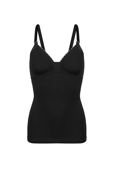 Nbb 3050 Kadın Lohusa Pamuklu Göğüs Kısmı Açılabilen Emzirme Atleti - Resim 12