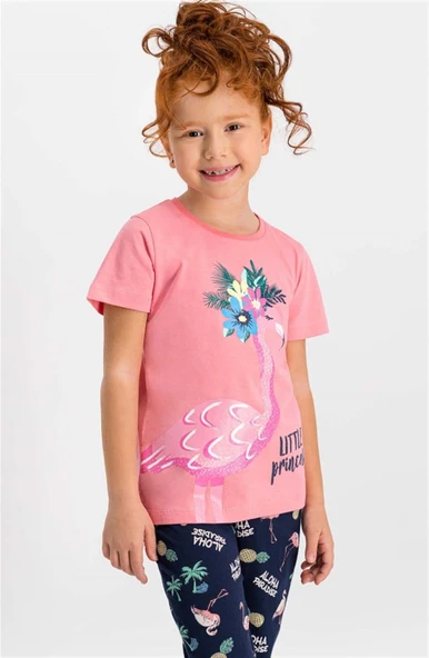 Roly Poly 1769 Kısa Kollu Kız Çocuk Pijama Takımı