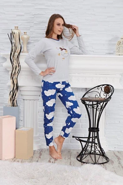 Çelebi 514 Kadın Uzun Kollu Pijama Takımı