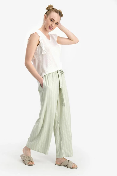 Arnetta 1262 Kadın Basic Krem Kısa Kol Pijama Takımı