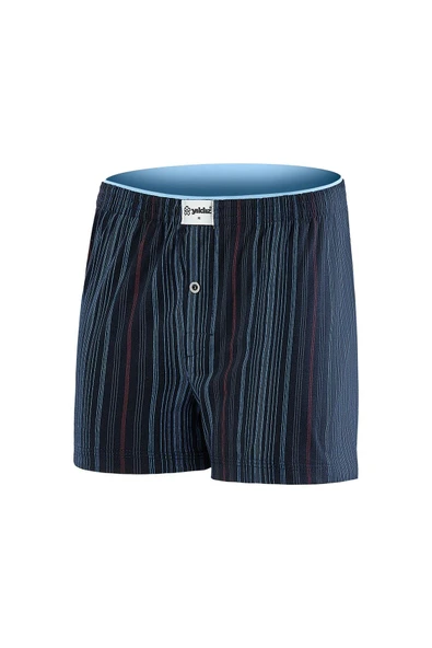 Yıldız 43 Erkek %100 Pamuklu Havlu Bel Çizgili Rahat Boxer - 6