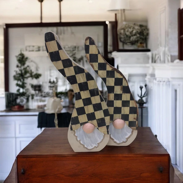 Gnome, Burnuk, Sakallı Kafadar Mackenzie Ahşap Dekor - 2