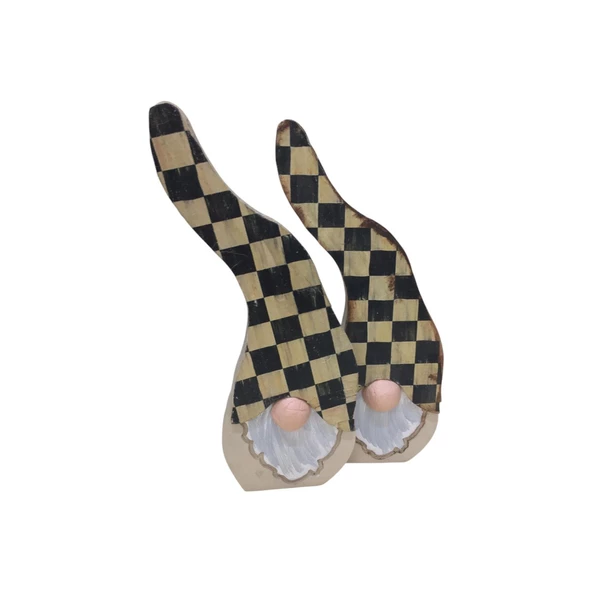 Gnome, Burnuk, Sakallı Kafadar Mackenzie Ahşap Dekor - 4