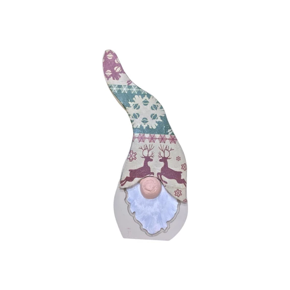 Gnome, Burnuk, Sakallı Kafadar Geyikler Ahşap Dekor - 7