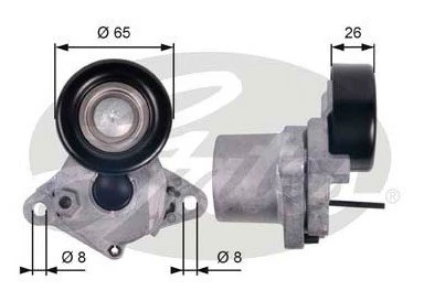 Hyundai İ20 Alternatör Gergisi Komple (2008-2018) 1.4 CRDI, 1.1 CRDİ 252812A000 - 4