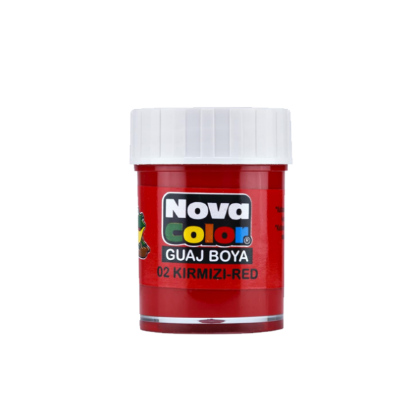 Nova Color Guaj Boya Şişe 12 Lİ Kırmızı NC-104-12 Lİ PAKET-12-LI-PKT