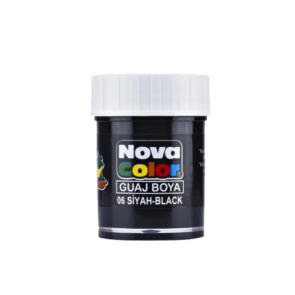 Nova Color Guaj Boya Şişe 12 Lİ Siyah NC-108-12 Lİ PAKET-12-LI-PKT