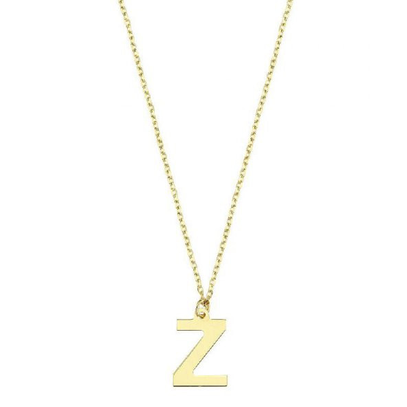 14 Ayar Altın Z Harfli Kolye - Resim 2