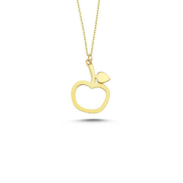 14 Ayar Altın Apple Figürlü Kolye ürün görseli