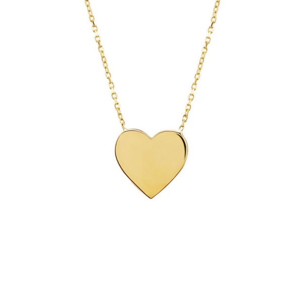 14 Ayar Altın Kalp Kolye - Resim 2