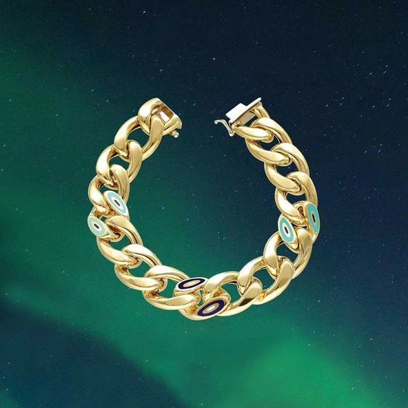 14k Altın Cetaş Fortuna Halka Bileklik ürün görseli