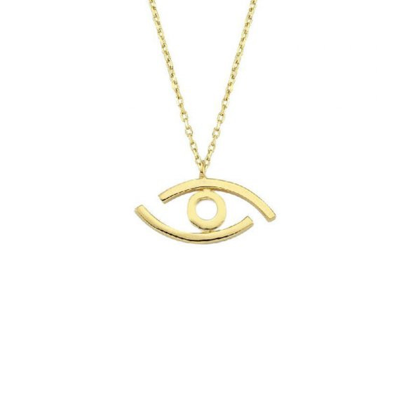 14 Ayar Altın Göz Figürlü Kolye ürün görseli
