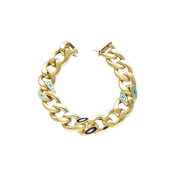 14k Altın Cetaş Fortuna Halka Bileklik - Resim 2