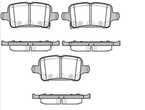 Opel İnsignia Arka Fren Balatasi (2018-2023) 1.5 CDTI, 1.6 CDTI 39037199 ürün görseli