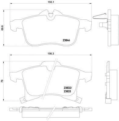 Opel Astra Ön Fren Balata (1998-2011) 1.6, 2.0, 1.4, 2.0 DTI, 1.3 CDTI, 1.9 CDTI 1605009 - Resim 2