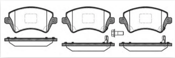 Toyota Corolla Ön Fren Balata (2002-2008) 1.6, 1.4 0446502061 - 2