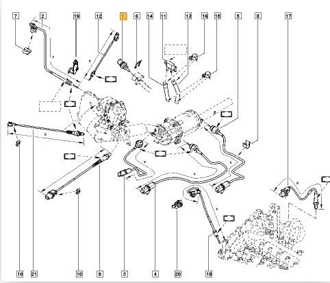 Renault Trafic Mazot Basinç Sensörü (2008-2021) 1.6 DCI, 2.0 DCI 8201000764 - 3