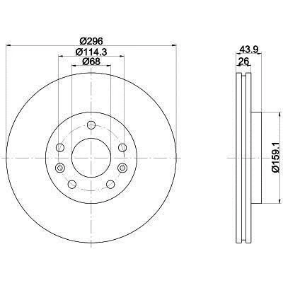 Renault Laguna Ön Fren Disk (2008-2012) 2.0 DCI 402060002 ürün görseli