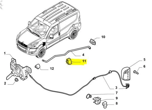 Citroen Jumper Kaput Dayama Çubuğu (2014-2016) 2.2 HDI, 2.0 HDI 51833229