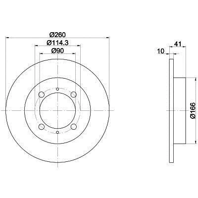 Mitsubishi Carisma Arka Fren Diski (2000-2005) 1.9, 1.6, 1.8 MR913846 - 2