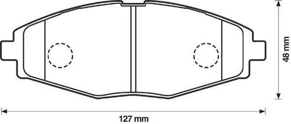 Chevrolet Spark Ön Fren Balata (2004-2009) 1.0, 0.8 96446176 - 2