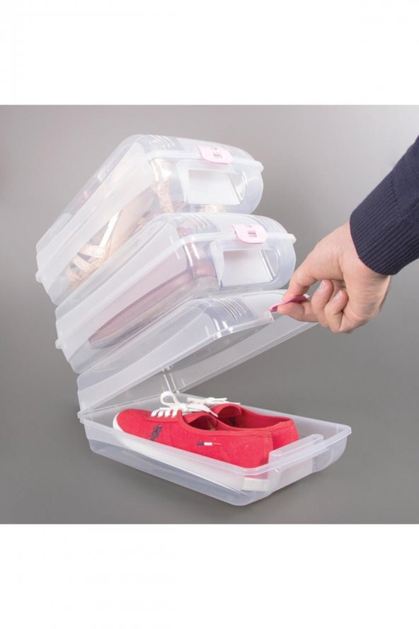 Decobella 10 Lu Bayan Ayakkabı Koruma Kutusu - 3