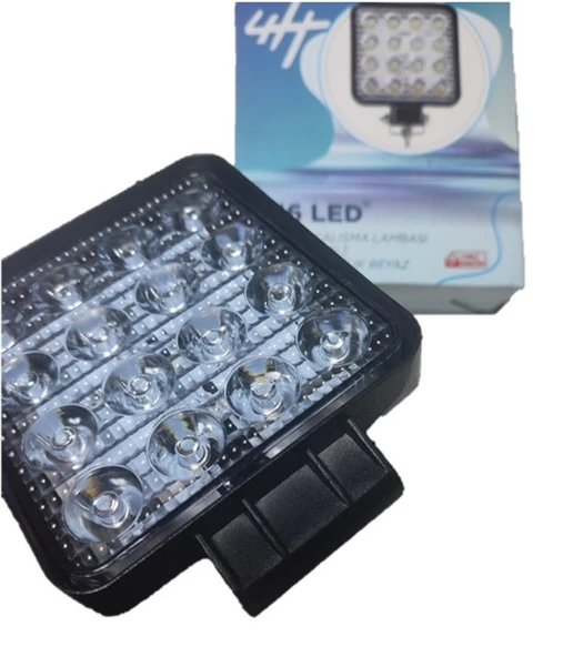 2 Adet 16 Ledli Çalışma Lambası Kalınlık 40mm 8-110 Volt Ip67 - Resim 2