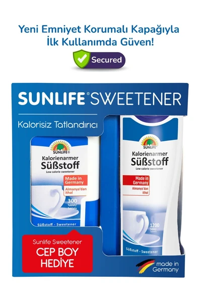 SUNLİFE SUBSTOFF TATLANDIRICI 1200 TABLET +  300 TABLET HEDİYE