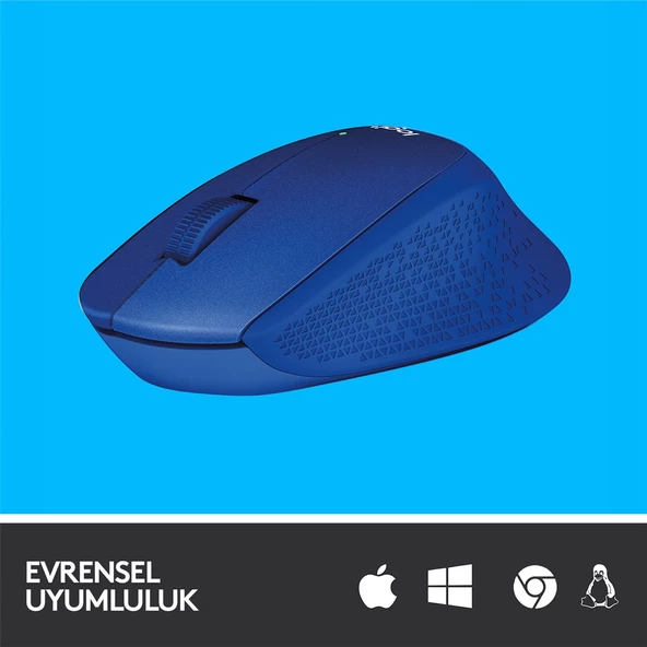 LOGITECH M330 SESSİZ KABLOSUZ OPTİK MOUSE-MAVİ 910-004910 - 4