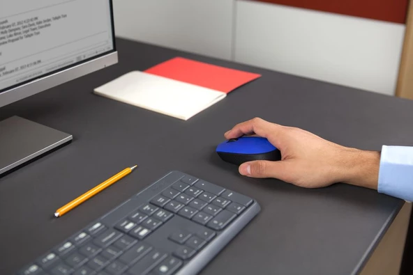 LOGITECH M171 USB ALICILI KABLOSUZ KOMPAKT MOUSE-MAVİ 910-004640 - 4