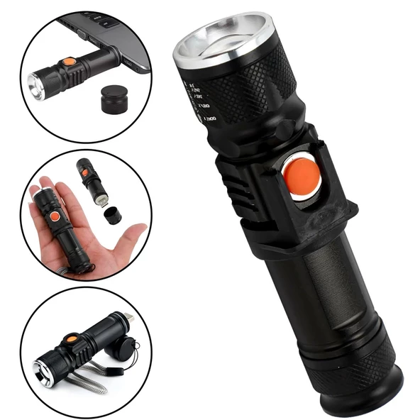 P50 Led Şarjlı Mıknatıslı Usb El Feneri  Wt-622 - 8
