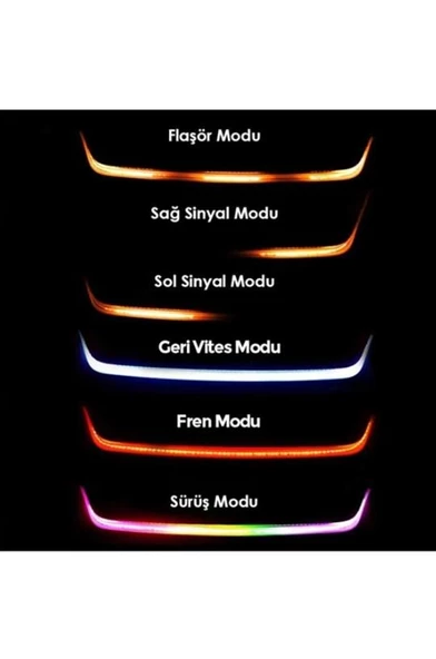 OTO MOTTO Bagaj Altı Kayan Led Kayar Led 120 cm Çok Fonksiyonlu Bagaj Ledi - 2