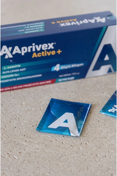APRİVEX L-KARNİTİN ALFA LİPOİK ASİT KOENZİM Q10 PROBİYOTİK MİKROORGANİZMA 30 SAŞE - 3