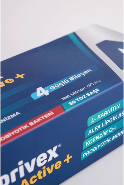 APRİVEX L-KARNİTİN ALFA LİPOİK ASİT KOENZİM Q10 PROBİYOTİK MİKROORGANİZMA 30 SAŞE - 4