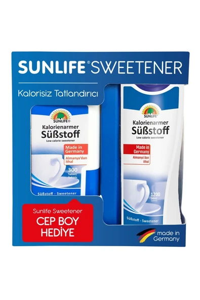 SUNLİFE SUBSTOFF TATLANDIRICI 1200 TABLET +  300 TABLET HEDİYE - 2