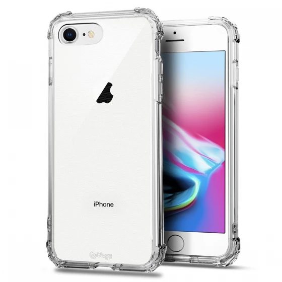 Blogy iPhone 8 / 7 ile Uyumlu Crystal Fit Kılıf Crystal Clear - 1