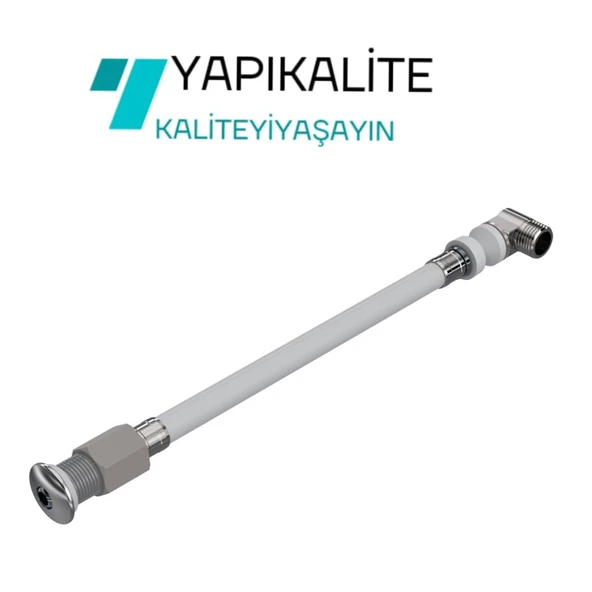 Esnek Asma Klozet Taharet Çubuğu Küresel Uçlu Dirsekli Baglantı 200ml ürün görseli