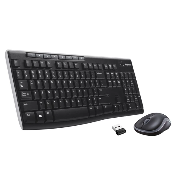 LOGITECH MK270 KABLOSUZ USB ALICILI TÜRKÇE Q KLAVYE & MOUSE SETİ-SİYAH 920-004525