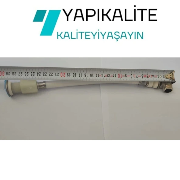 Esnek Asma Klozet Taharet Çubuğu Küresel Uçlu Dirsekli Baglantı 200ml - Resim 2