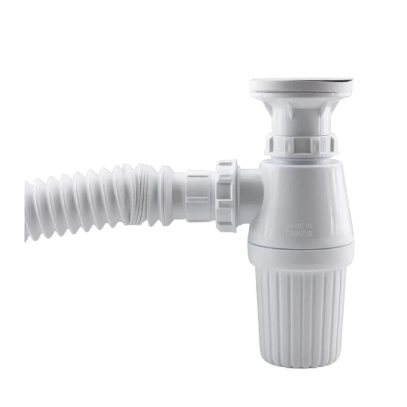 Esli Taslı Koku Önleyicili Körüklü Lavabo Gideri - Resim 4