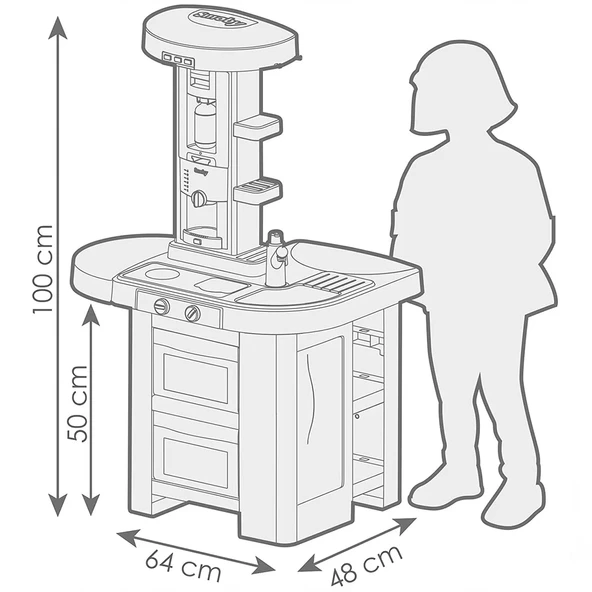 Smoby Kitchen Tech Edition Mutfak Seti 7600311052 - 5