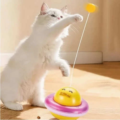 UFO Şekilli Ördek Kedi Oyuncağı - 4