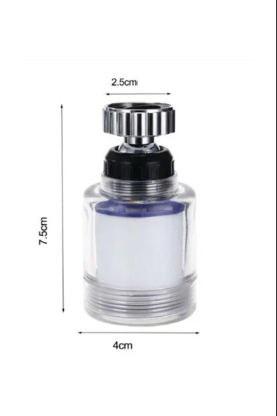 Kireç Önleyici Filtreli Su Tasarruflu Hareketli Musluk Başlığı - Resim 3