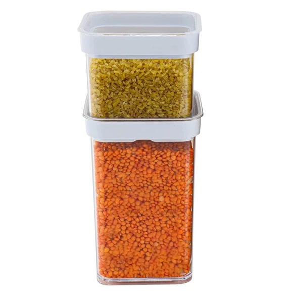 Vakumlu Kare Saklama Kabı - 1 litre - 5