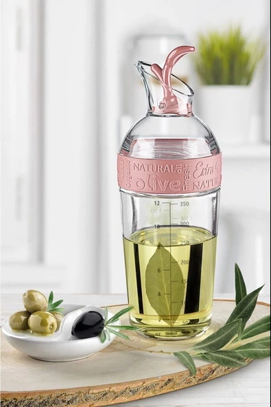 Fresh Ölçülü Akrilik Yağlık Sirkelik Sosluk 350 ML - Pembe - Resim 2