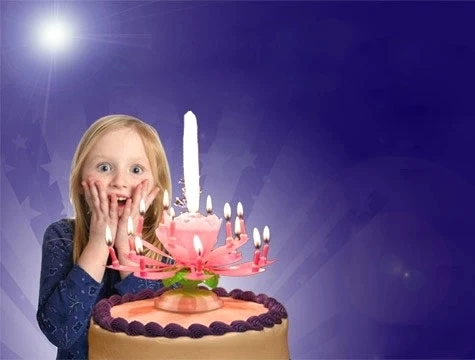 Müzikli Kendinden Açılan Sihirli Pasta Mumu ürün görseli