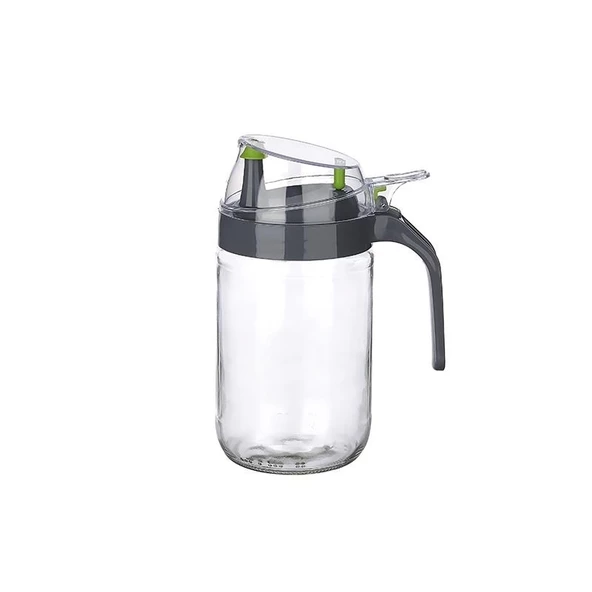 Cam Yağdanlık - Kulplu Sirkelik Sosluk 660ML - Resim 4